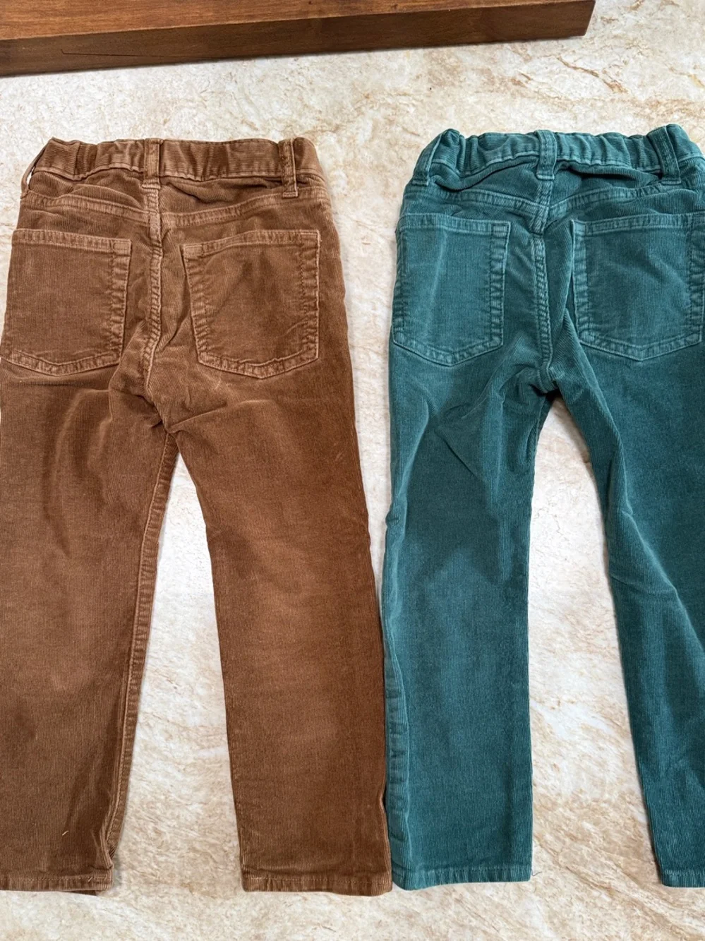 Crewcuts Kids Corduroy Pants in Brown and Teal